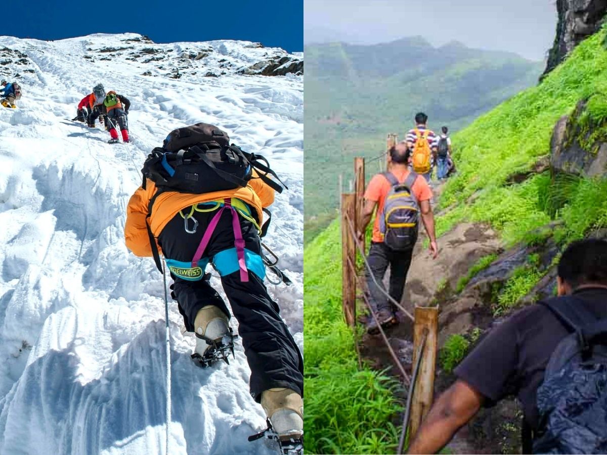 Major difference between trekking and Mountaineering